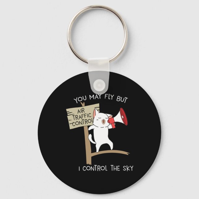 Status för flygledningskontrollen Luft i Funny Pil Nyckelring (Framsida)