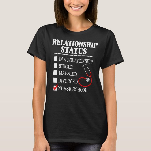 Status för förbindelserna mellan sjuksköterskor oc t shirt (Framsida)
