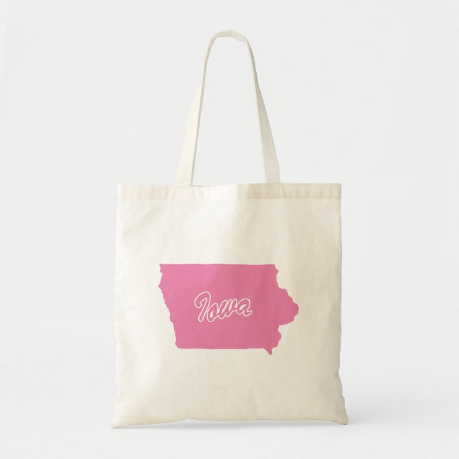 Status för Iowa Shape Tote Bag Tygkasse (Framsidan)
