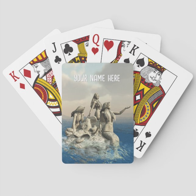 Status för sjöjungfruar. Personlig Casinokort (Baksidan)