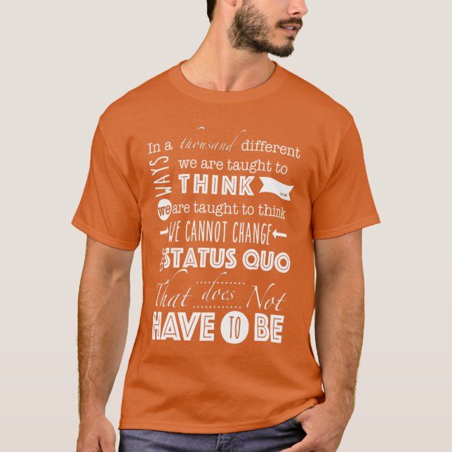 Status Quo Citat vänner T Shirt (Framsida)