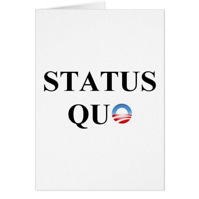 STATUS QUO HÄLSNINGSKORT (Framsidan)