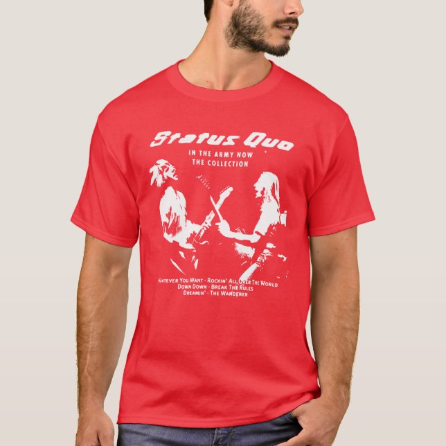 status quo rock band family t shirt (Framsida)
