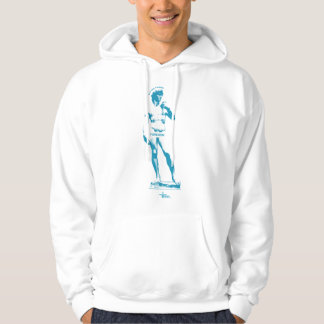 Status: Säg F Ord - Blå utskrift Hoodie