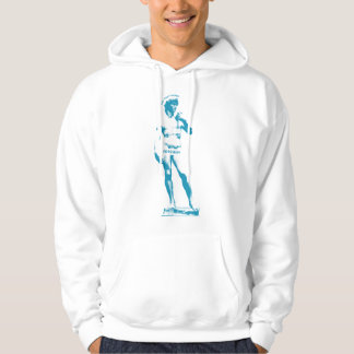 Status: Säg F Ord - Blå utskrift Hoodie