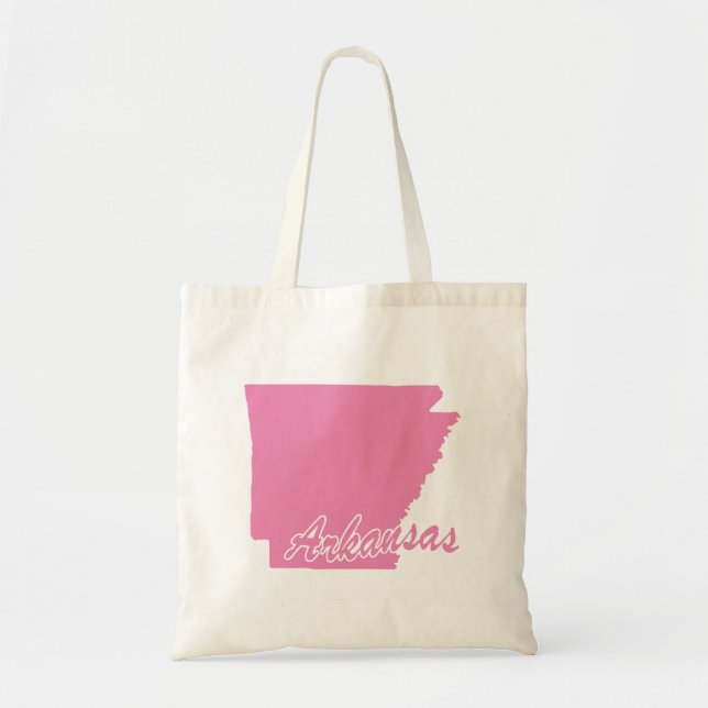 Statusen Arkansas Shape Tote Bag Tygkasse (Framsidan)