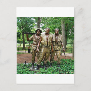 Statusen för de tre tjänsterna Vietnam Soldiers Vykort