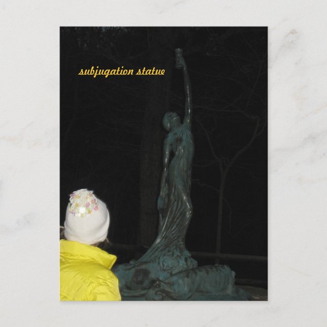 Statusen i statsparken Springa i Turkiet Vykort (Framsida)