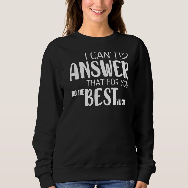 Statusexamen för lärarstat Jag kan inte svara T Shirt (Framsida)