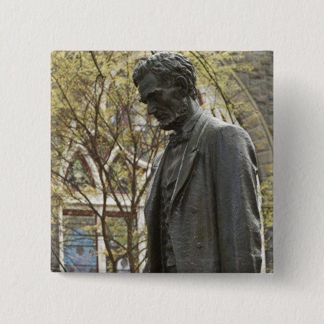 Staty av Abraham Lincoln, Portland, Oregon Knapp (Framsida)