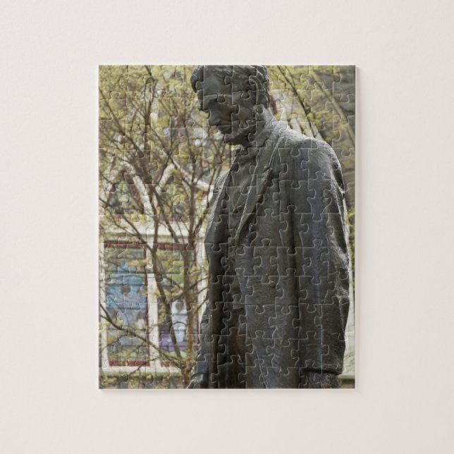 Staty av Abraham Lincoln, Portland, Oregon Pussel (Vertikal)