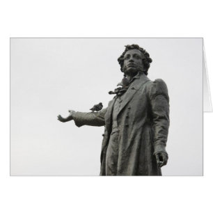 Staty av Alexander Pusjkin, Sankt Petersburg Hälsningskort