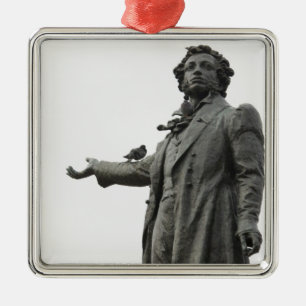 Staty av Alexander Pusjkin, Sankt Petersburg Julgransprydnad Metall