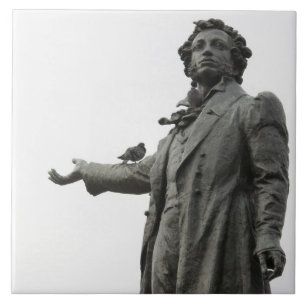 Staty av Alexander Pusjkin, Sankt Petersburg Kakelplatta