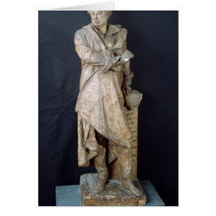 Staty av Alexandre Dumas Pere, c.1883-87 Hälsningskort