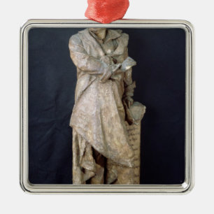 Staty av Alexandre Dumas Pere, c.1883-87 Julgransprydnad Metall