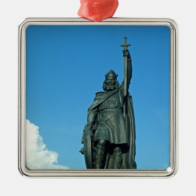 Staty av Alfred underbaren Julgransprydnad Metall (Framsidan)