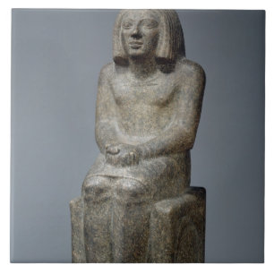 Staty av Ankh, präst av Horus, tidig dynastisk Pe Kakelplatta