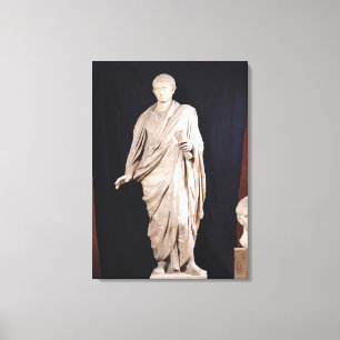 Staty av Caesar Augustus Canvastryck