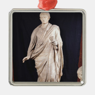 Staty av Caesar Augustus Julgransprydnad Metall