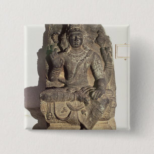 Staty av den hinduiska guden Brahma Knapp