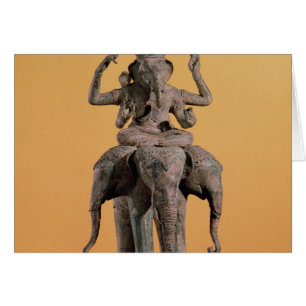 Staty av den hinduiska guden Ganesh Hälsningskort