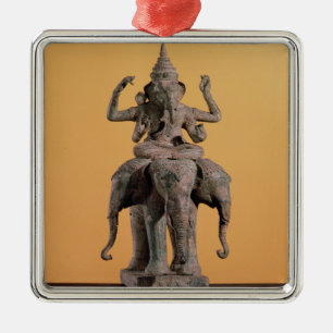 Staty av den hinduiska guden Ganesh Julgransprydnad Metall