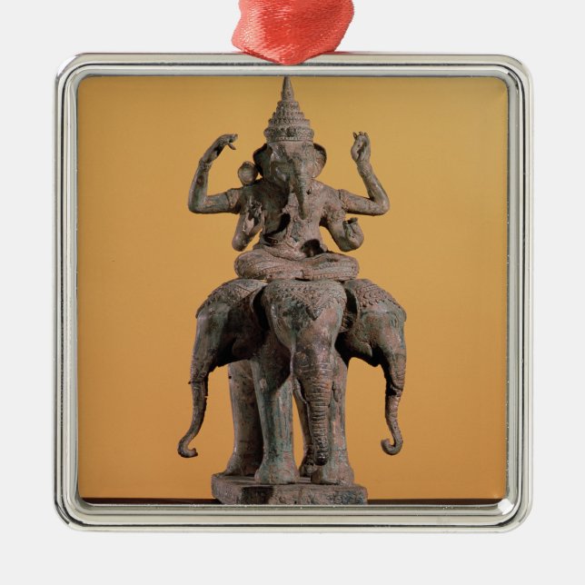 Staty av den hinduiska guden Ganesh Julgransprydnad Metall (Framsidan)