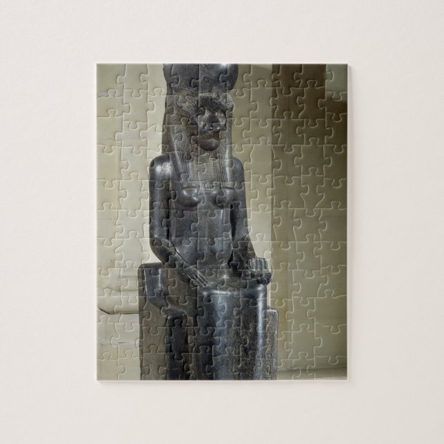Staty av denhövdade gudinnan Sekhmet, från th Pussel (Vertikal)