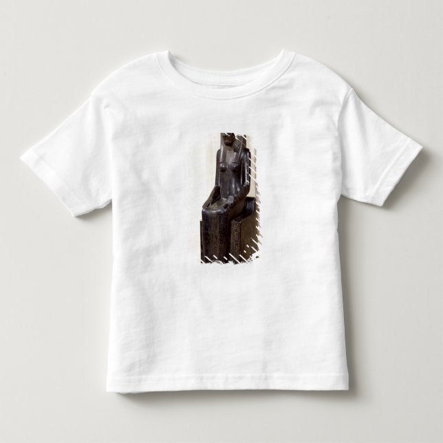 Staty av denhövdade gudinnan Sekhmet Tee Shirt (Framsida)