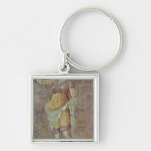 Staty av Diana, från Pompeii, c.50-59 Fyrkantig Silverfärgad Nyckelring