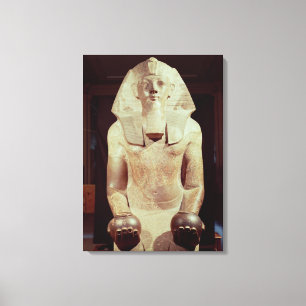 Staty av drottningen Makare Hatshepsut Canvastryck
