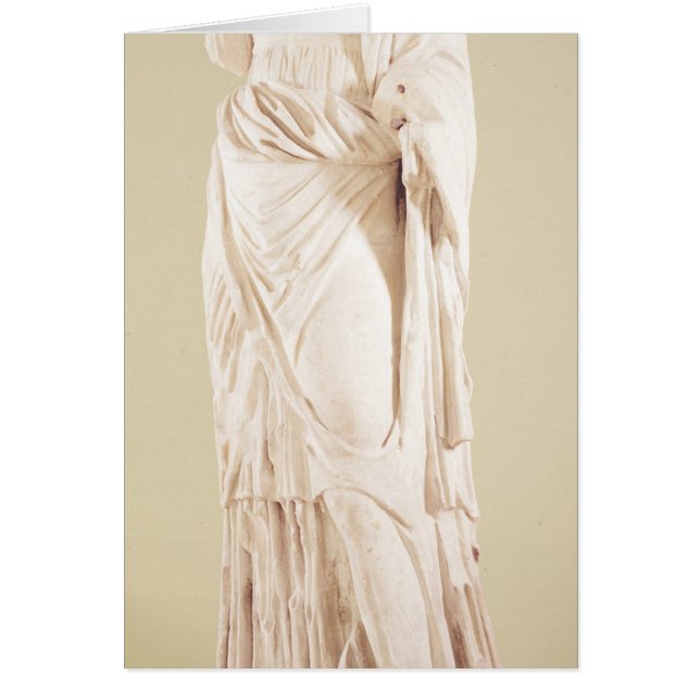 Staty av en kvinna hälsningskort (Framsidan)
