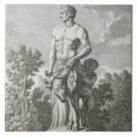 Staty av en Satyr på Versailles, 1675, från 'Vues