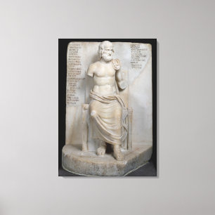 Staty av Euripides Canvastryck
