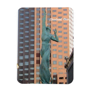 Staty av fred, magnet för Cleveland Ohio mall C