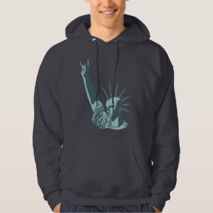 Staty av frisinnad dosering sweatshirt med luva