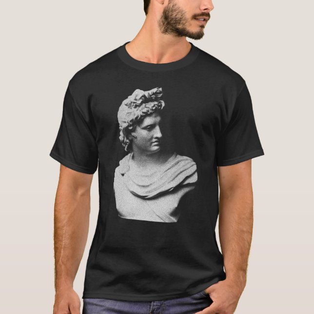 Staty av grekisk gud Apollo present T Shirt (Framsida)