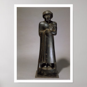Staty av Gudea, Prince av Lagash som Neo-är Poster