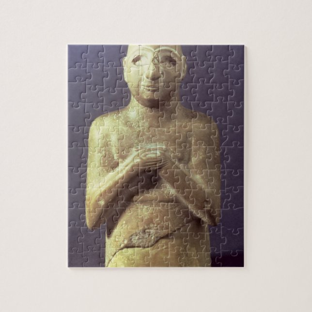 Staty av guden Utu, Mesopotamian, c.2400 BC (li Pussel (Vertikal)