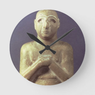 Staty av guden Utu, Mesopotamian, c.2400 BC (li Rund Klocka