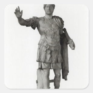 Staty av Hadrian (marmor Fyrkantigt Klistermärke