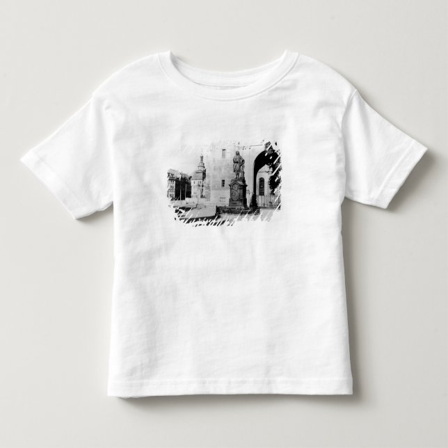 Staty av Johann Sebastian Bach T-shirt (Framsida)