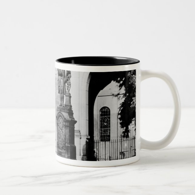 Staty av Johann Sebastian Bach Två-Tonad Mugg (Höger)