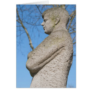 Staty av John F. Kennedy i Bonn Hälsningskort