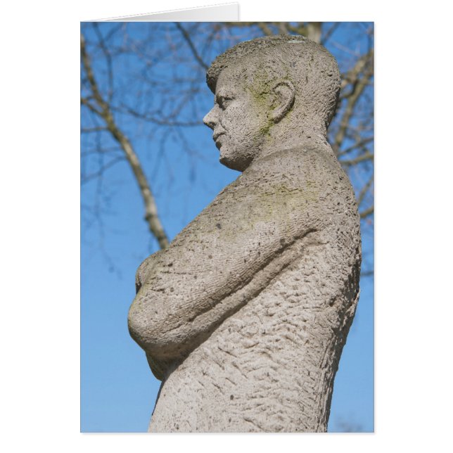 Staty av John F. Kennedy i Bonn Hälsningskort (Framsidan)