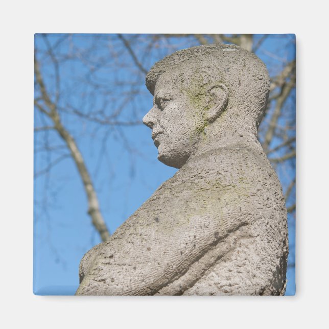 Staty av John F. Kennedy i Bonn Magnet (Framsidan)