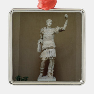 Staty av kejsaren Trajan (ANNONS 53-117) (marmor) Julgransprydnad Metall