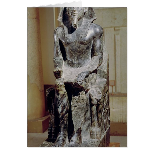 Staty av Khafre Hälsningskort (Framsidan)