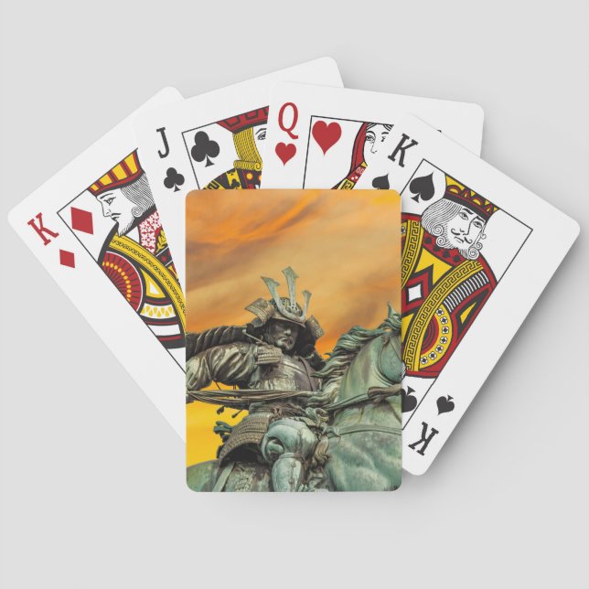 Staty av Kusunoki Masashige, Japan Casinokort (Baksidan)
